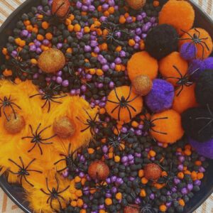 Halloween Sensory Tray | Nannypax | Nannytax