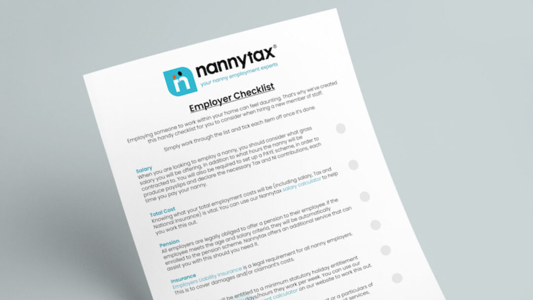 Hiring a Nanny | Employer's Checklist | Nannytax