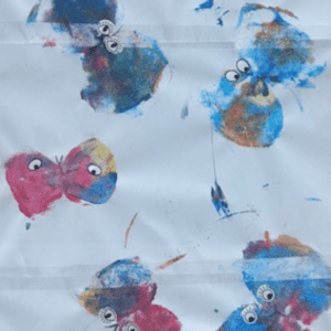 Nannytax Nannypax | Sponge Printing Butterflies