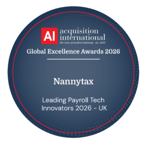 Award badge for the Global Excellence Awards 2026 recognising leading payroll technology innovators