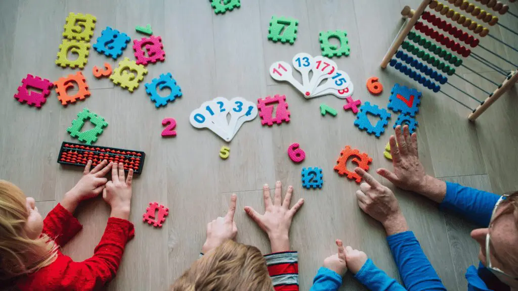 Children learning maths